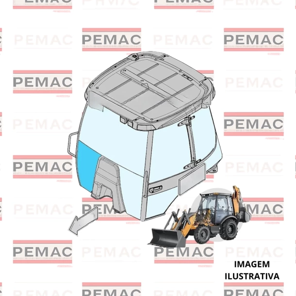 VIDRO PARA BRISA INFERIOR LD 448609A1