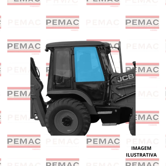 VIDRO JCB 3CX NOVA-PORTA SUPERIOR LD