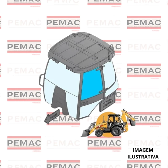 VIDRO CASE 580M JANELA LD SUP 87439724